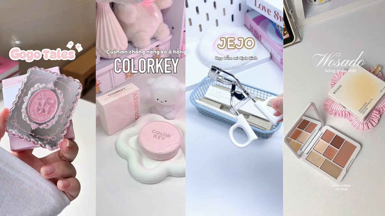 [Shopee Haul] Unboxing Đồ Makeup  :  cushion , bảng phấn mắt  💕🐳🐳
