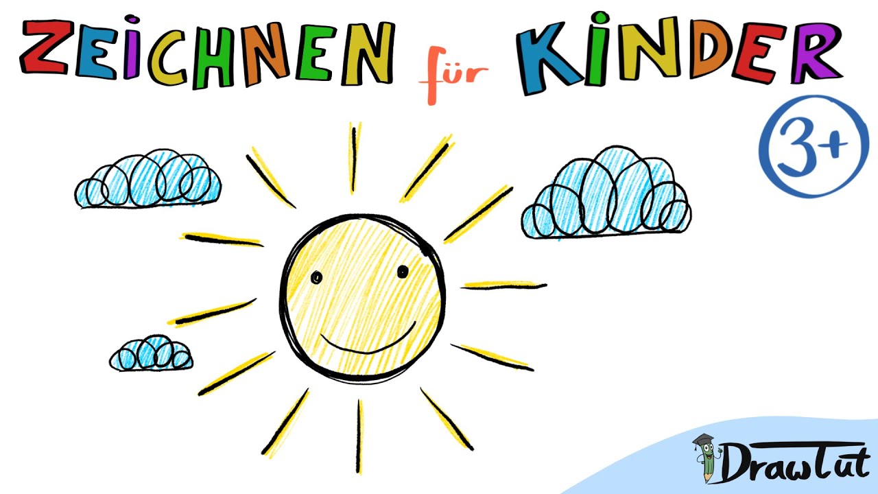 Sonne Zeichnen | Tobis Malschule | 3+ | Malen und Zeichnen lernen f&uuml;r Kinder