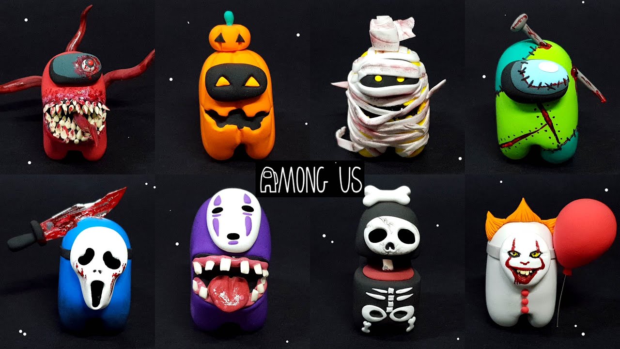DIY Making Among US - 8 Halloween Horro AmongUs edition !