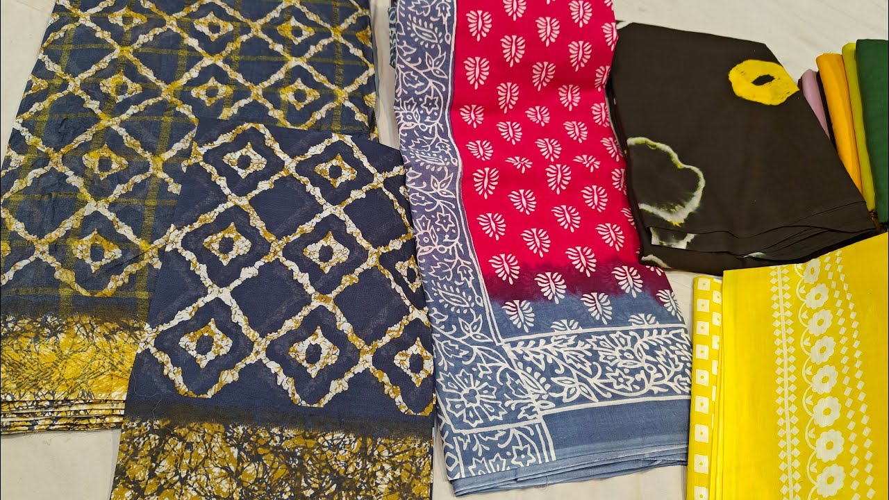 Pure Cotton Sarees with Blouse, Mulmul Cotton Sarees & Bedsheets Collection | Affordable & Elegant