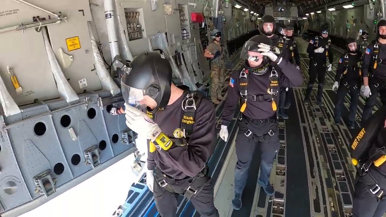 West Point Parachute Team C17 Jump - Sawtooth DZ, Arizona 2022