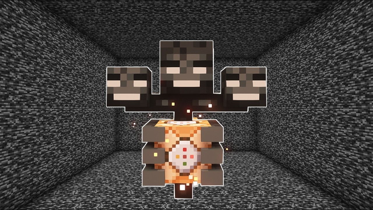 What happens if we spawn Wither Storm in a small Bedrock Room!?