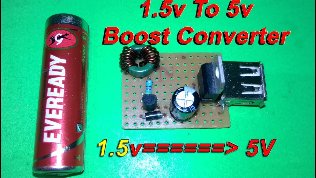 How to make 1.5V to 5V converter | DIY step up converter | How to Make Powerbank Circuit at Home