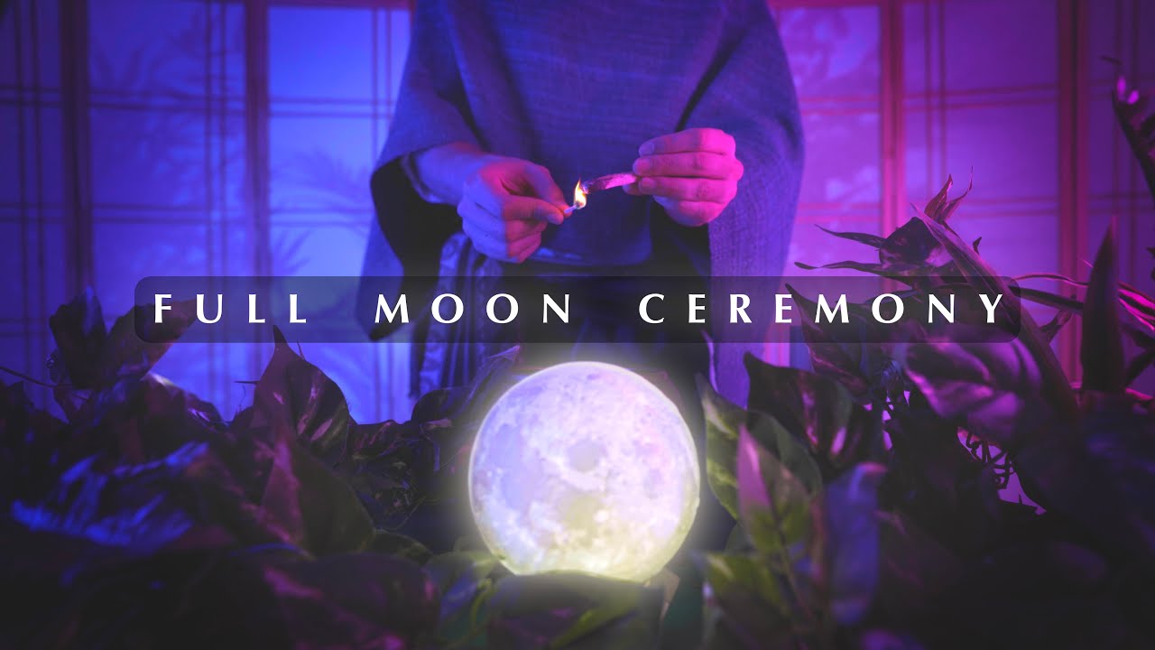 Full Moon Shaman Ceremony | ASMR Sound Bath | Intentions | Drum | Tuning Fork | Koshi Chime