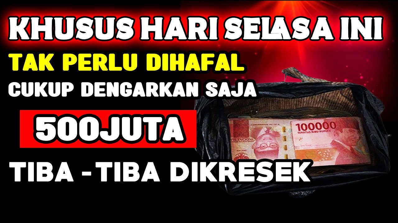 🔴ALHAMDULILLAH🤲 BARU PUTAR SEBENTAR UANG BENAR2 DATANG SENDIRI KE RUMAH, DOA KEKAYAAN NABI SULAIMAN