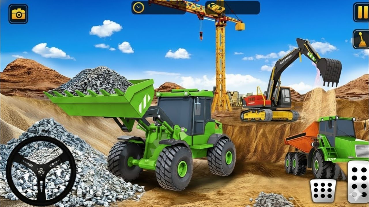 🚧 Real City Road Construction Simulator 3D – Heavy Excavator Gameplay