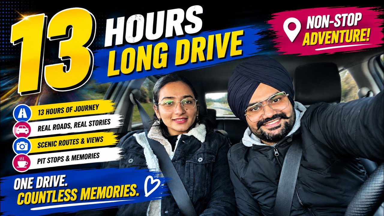 13 Hours Non-Stop Long Drive! 🚗💨 | Our Longest Road Trip Ever! | Diary by MG  #trending #travel 