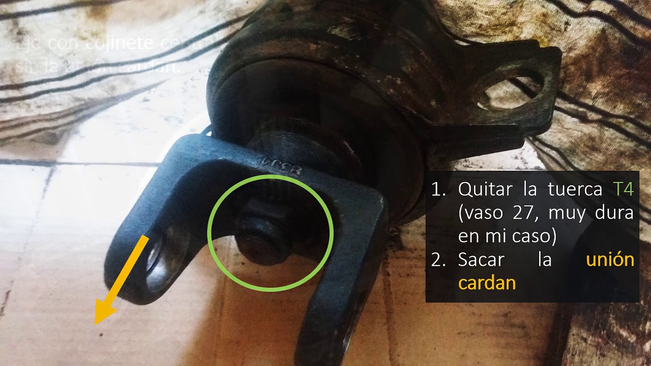 Hyundai H1-Crucetas cardan, cojinete central y retén del diferencial