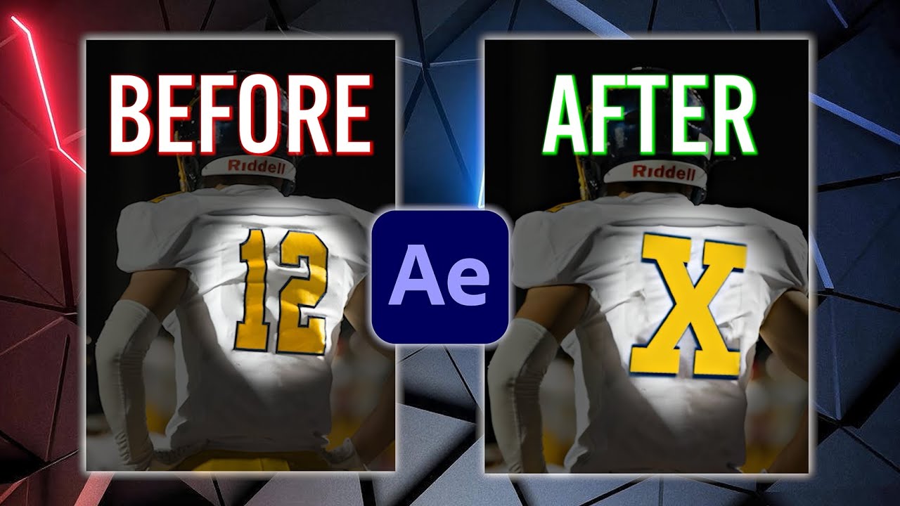 Changing Jersey Number | After Effects Tutorial
