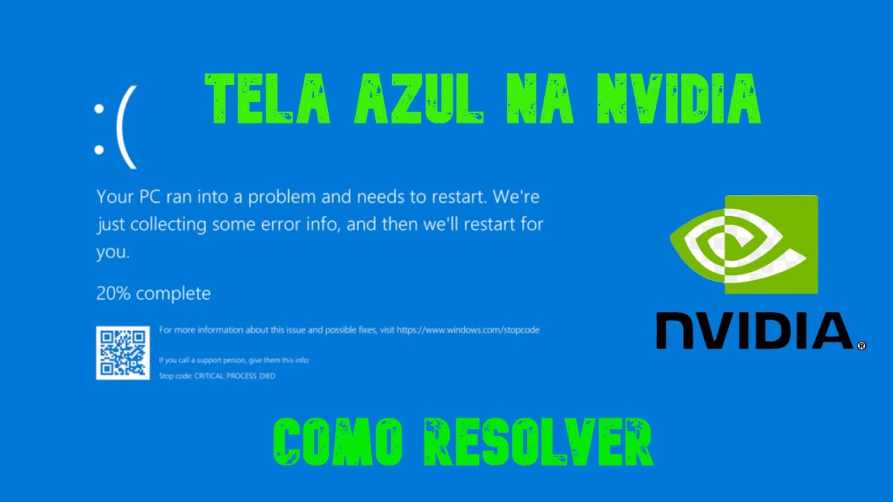 Como resolver o problema de tela azul no driver da nvidia