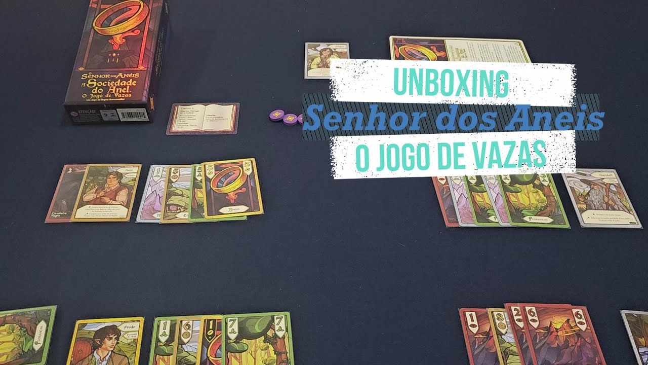 Unboxing: O Senhor dos Anéis a Sociedade do Anel, O Jogo de Vazas