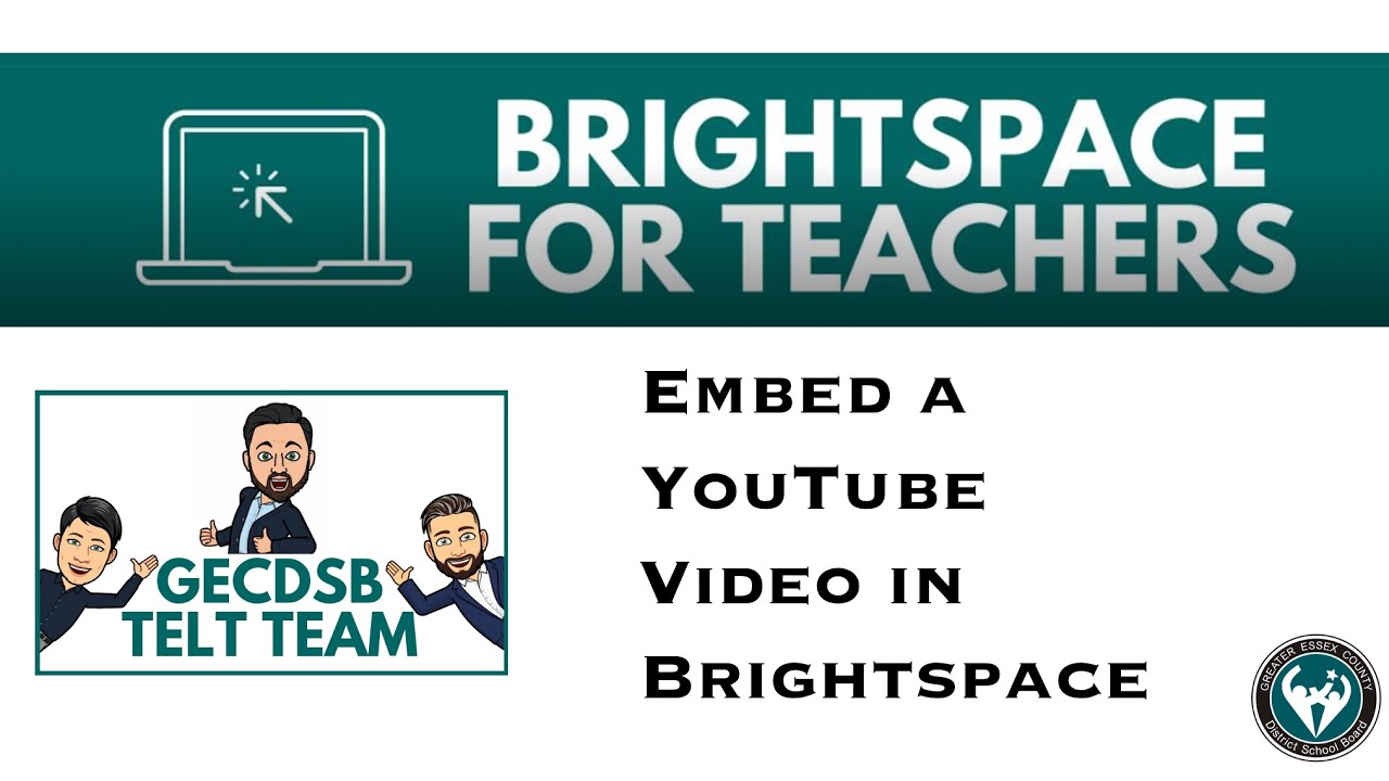 Embed A YouTube Video in Brightspace