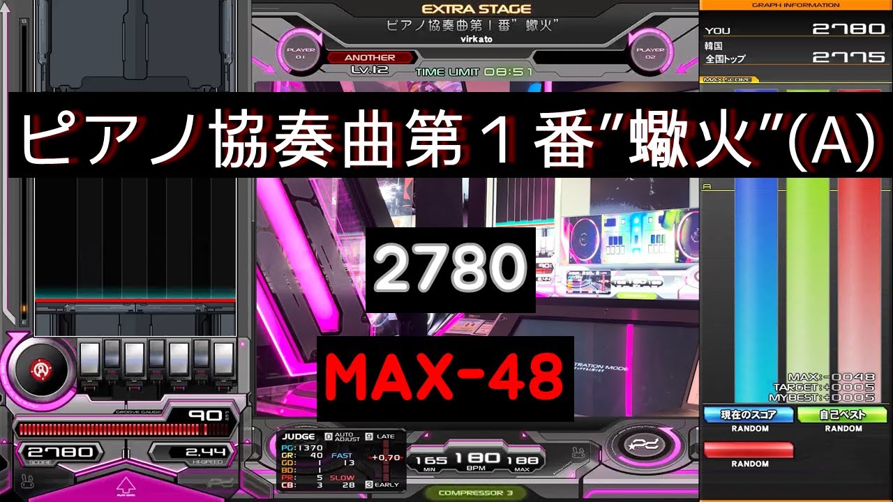 ピアノ協奏曲第１番”蠍火”(A) 2780(MAX-48)(歴代+8)