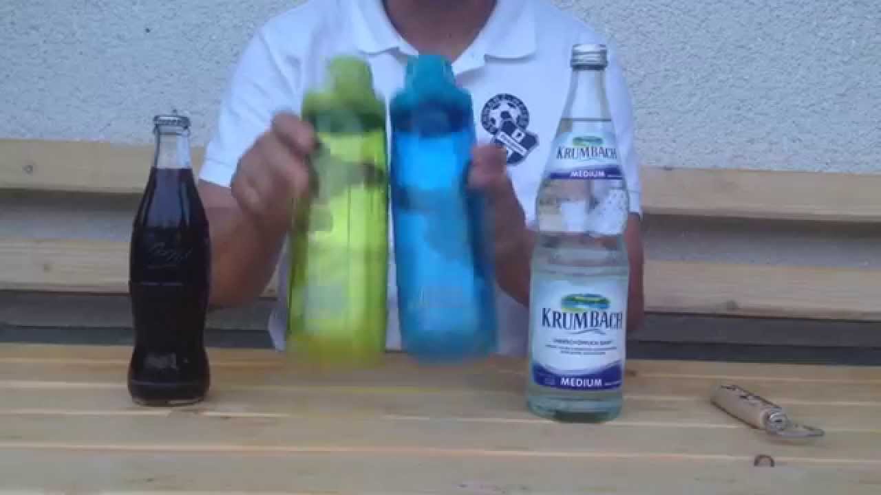 Nalgene OTF Trinkflasche Test 100% dicht auch bei kohles&auml;urehaltigen Getr&auml;nken