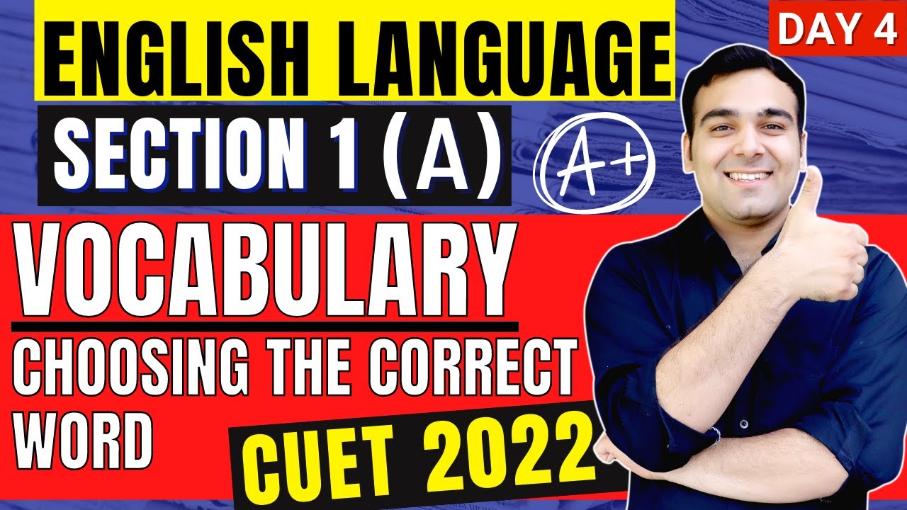 CUET Language Test MCQs🔥| English Vocabulary - Mock Test