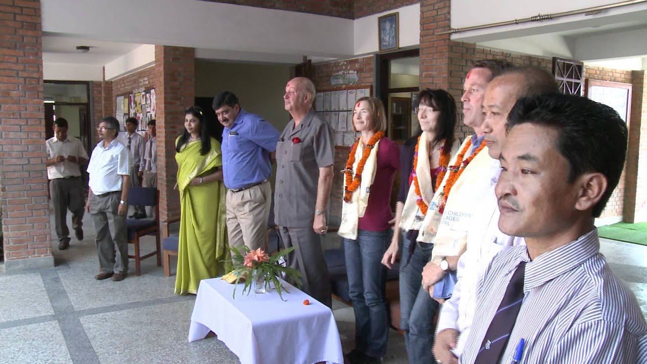 Helmut Kutin visits SOS Children's Village Kavre