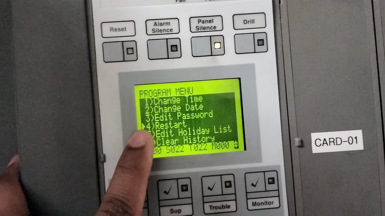 How To Est3 Panel Restart // how to Edward EST fire alarm panel hardreset | how to FACP restart