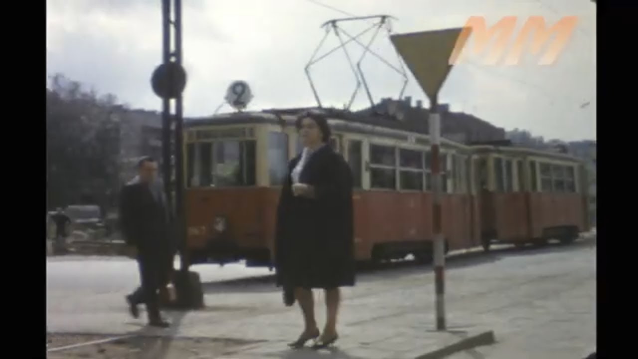 Warsaw Poland 1965 old cine film 333