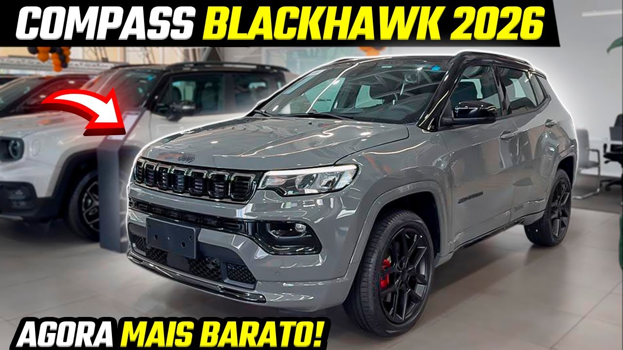 NOVO JEEP COMPASS BLACKHAWK 2026 - O MELHOR COMPASS DO BRASIL!