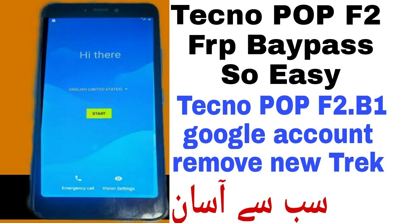 Tecno POP F2 (B1F) Frp Baypass 100% working Tecno (B1F)F2 google Account remove without PC