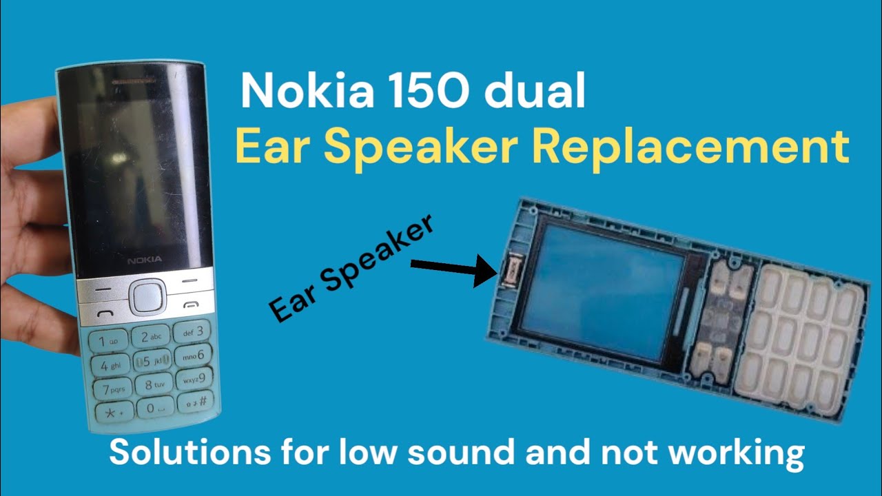 Nokia 150 dual ear speaker replacement | how to change Nokia 150 dual earspeaker #nokia #repair #how