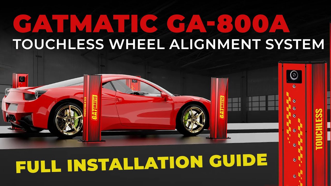 GATmatic |  GA-800A Touchless Wheel Alignment System — Full Installation Guide