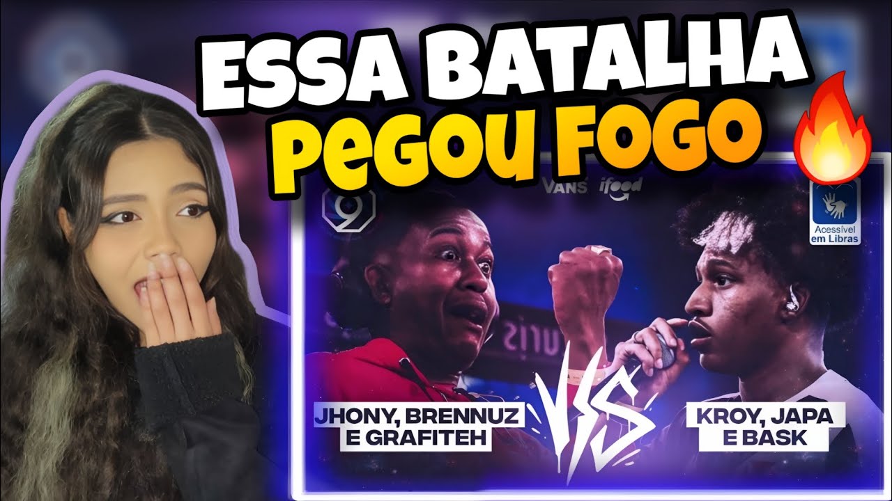 REACT - (PEGOU FOGO 🔥) JHONY, BRENNUZ E GRAFITEH X KROY, BASK E JAPA | PRIMEIRA FASE | BDA 9 ANOS 