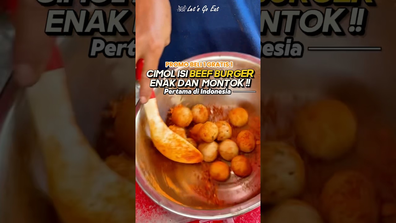 Cimol isi Beef burger PROMO ! #letsgoeatall #letsgoeat #cimolbojotaa #kuliner