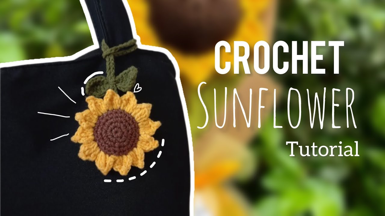 Crochet Sunflower Easy Tutorial For Beginners 🌻