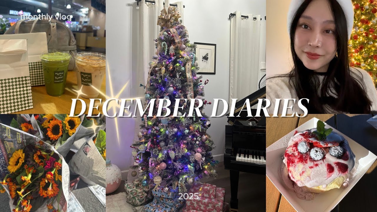 december diaries 🎄🎉 | new food recommendations, lots of eating, and rainy holiday celebrations