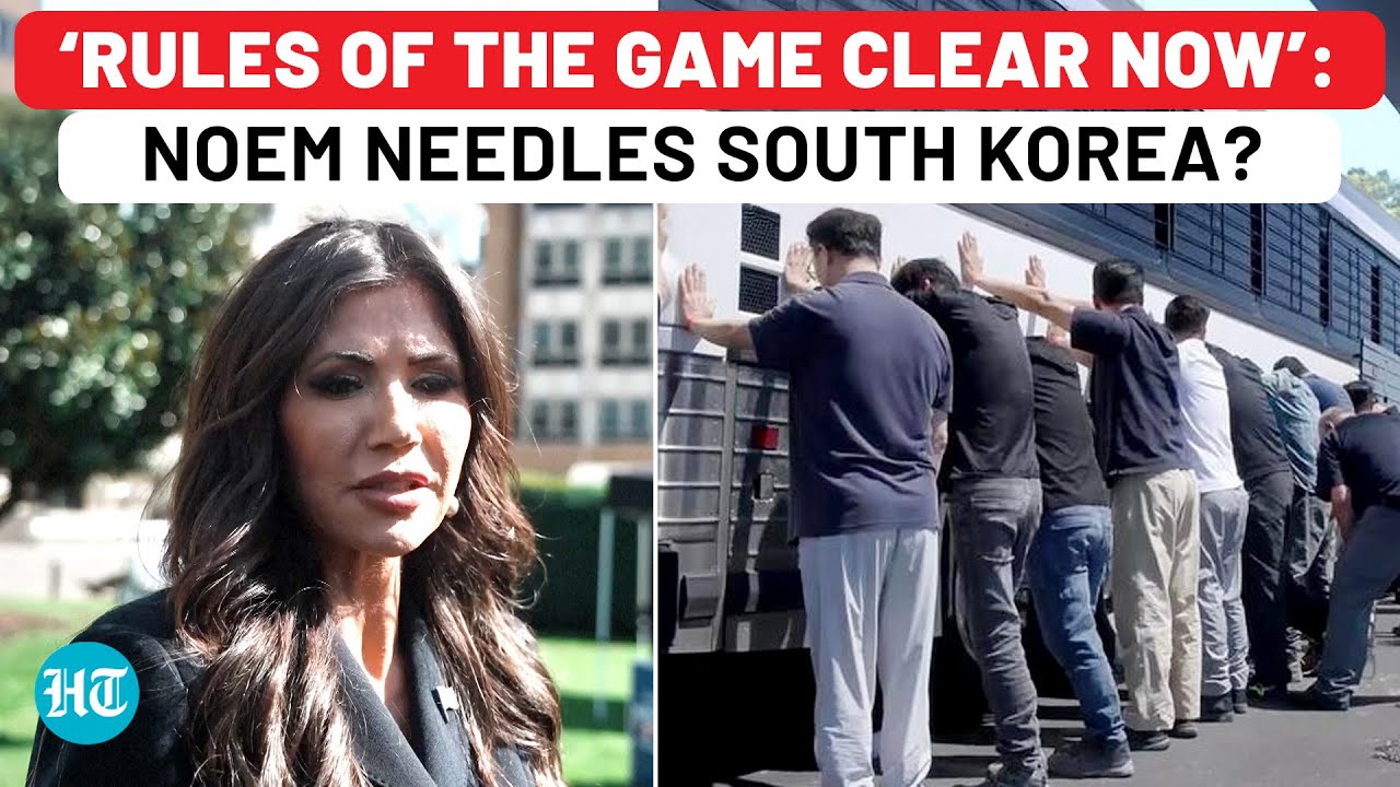 On Cam: Kristi Noem's Stunning Response As South Korea Fumes After ICE's Massive Hyundai Crackdown