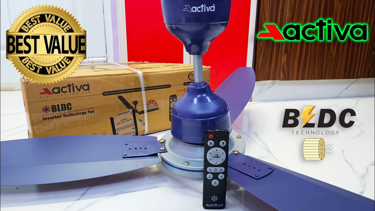 ACTIVA Gracia BLDC Motor Ceiling Fan Unboxing And Installation