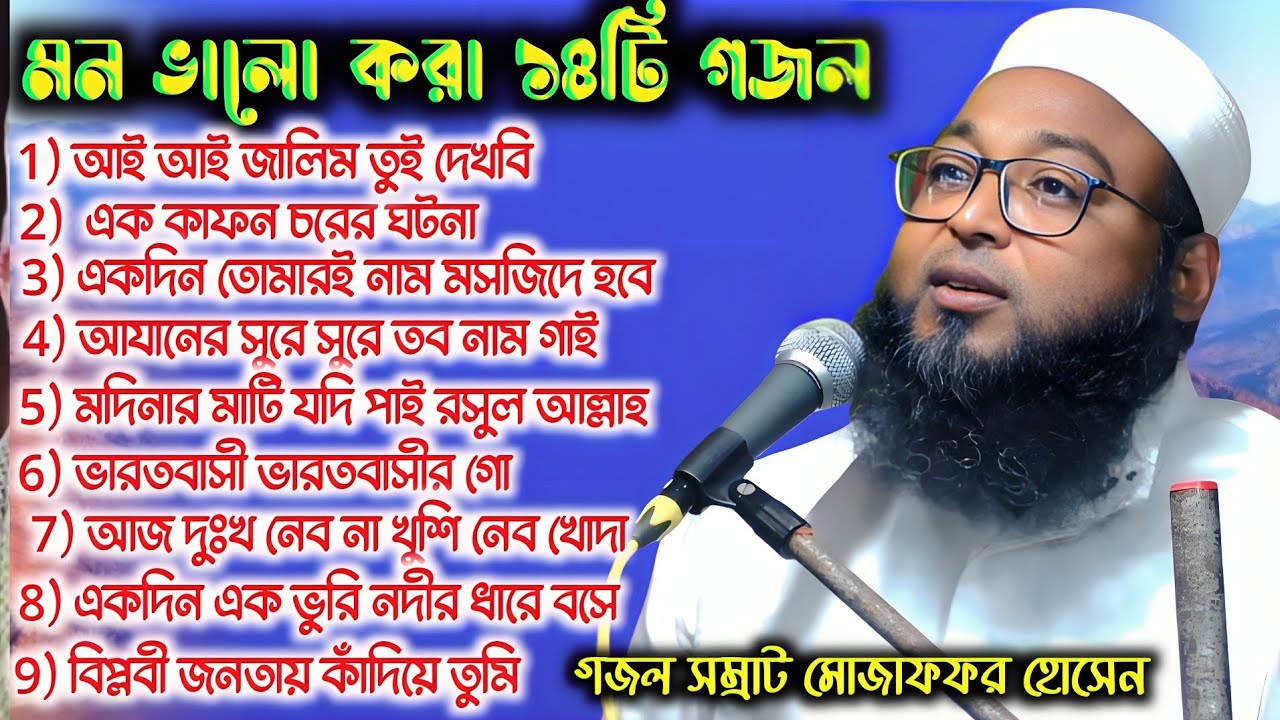 পুরোনো দিনের মন ভালো করা ১৪ টি একসাথে┇শিল্পী গজল সম্রাট হাফেজ মোজাফফর হোসেন ┇Muzaffar Hossain Nath