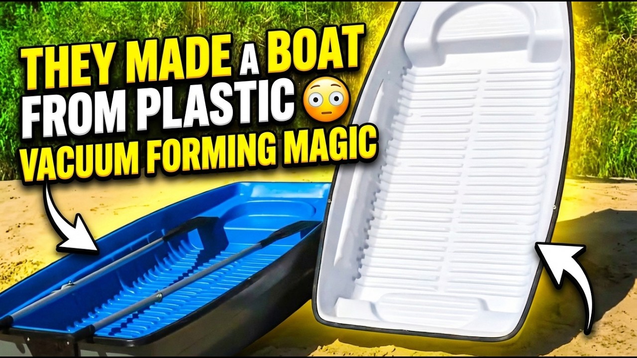 Vacuum Thermoforming BOAT from MACHINETIC. 3D CAD drawings of vacuum forming machine.