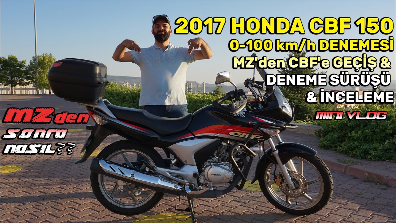 MZ'den SONRA HONDA CBF150 ALMALI MIYIM?! CBF150 0-100 HIZ DENEMESİ - ÇOK KISA VLOG