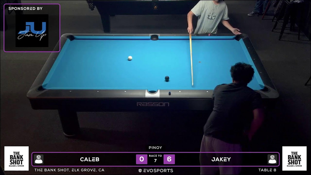 CALEB vs JAKEY - THE BANK SHOT - TABLE 8 | EvoSports