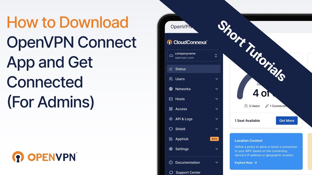 Как скачать OpenVPN Connect и подключиться (для администраторов)