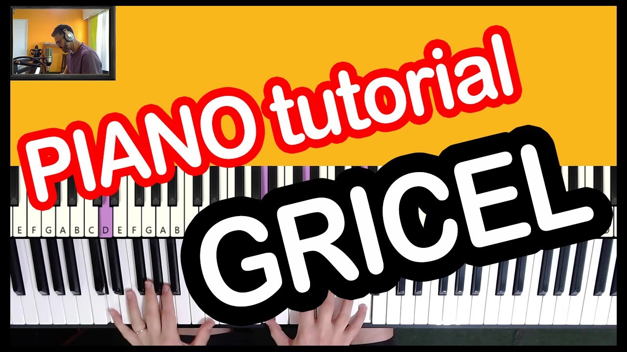 Como tocar GRICEL en piano🎹TUTORIAL y partitura ( Goyeneche, Fiorentino, Spinetta, Fito paez)