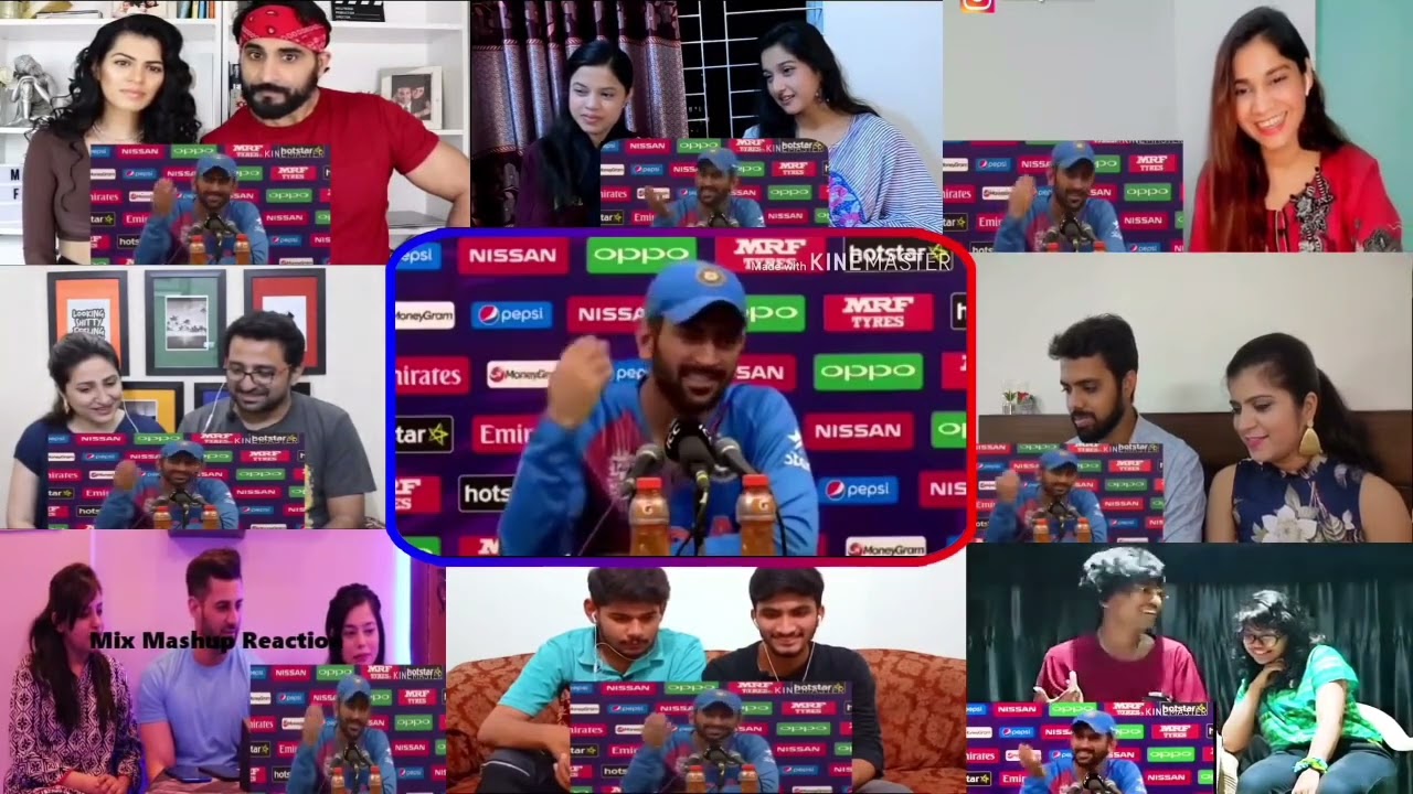 M. S DHONI THUG LIFE AND PRESENCE OF MIND VIDEO | @Mix Mashup Reaction