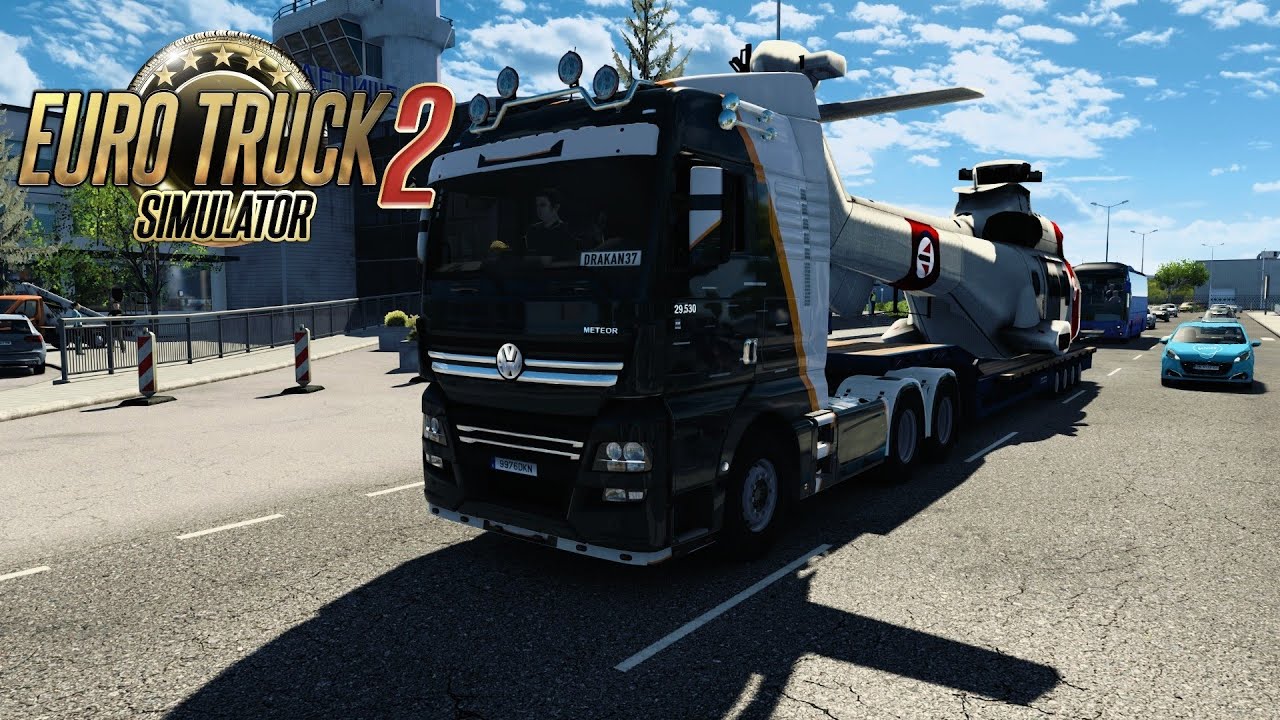 ETS2 - Transporto Un Helicóptero Super Puma Desde Sofía Hasta Craiova Con El Wolksvagen Meteor
