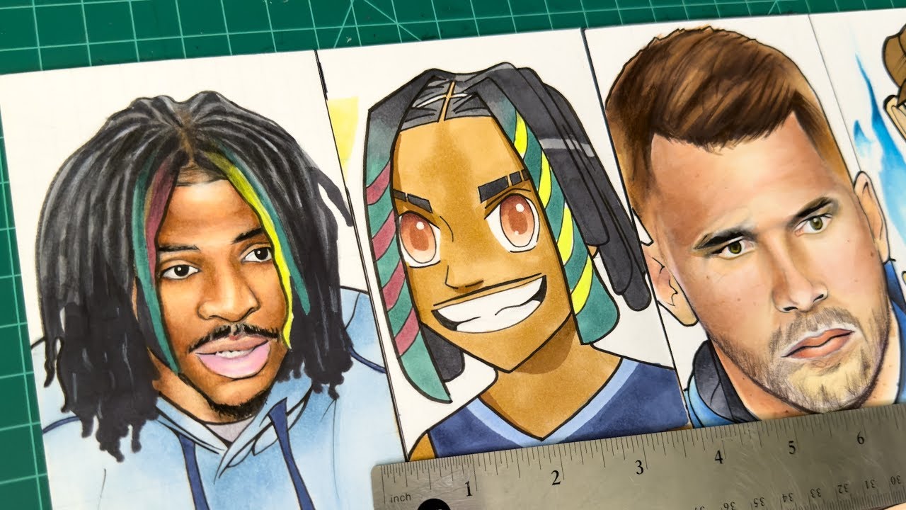Drawing NBA STARS Compilation! ⭐️🍿