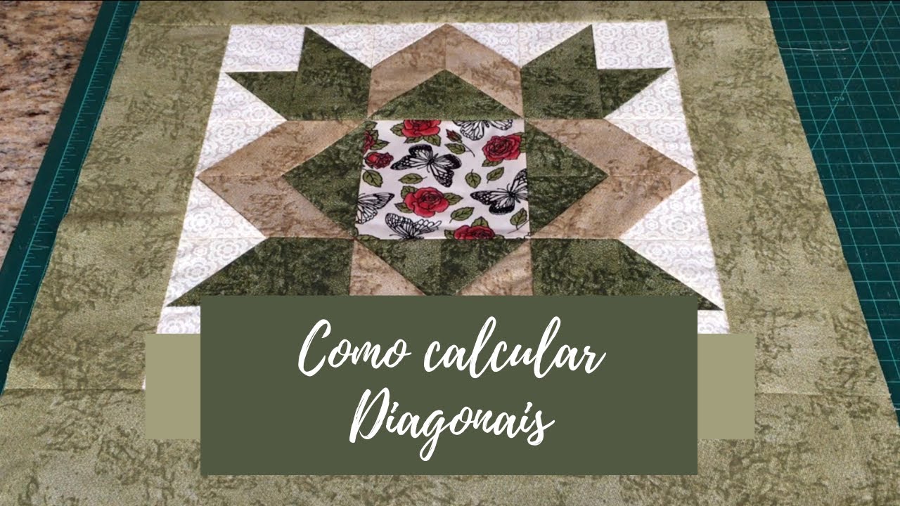 Como Calcular Diagonal em Bloco de Patchwork