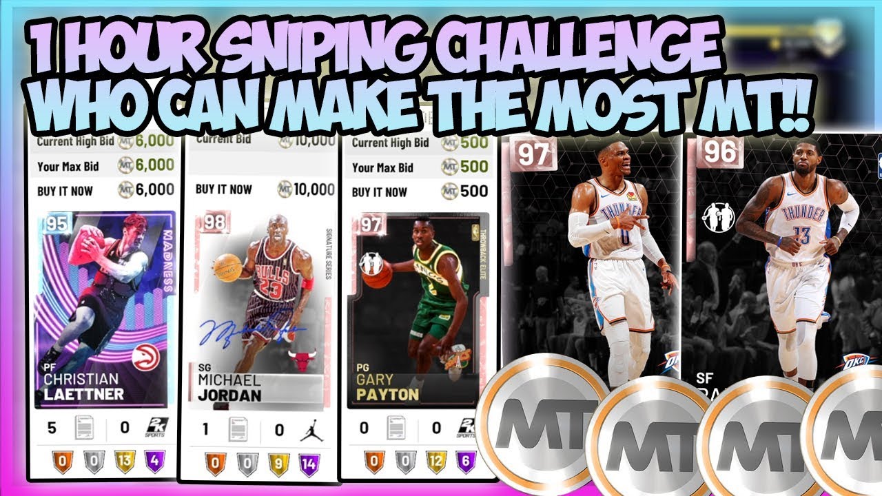 NBA2K19 1 HOUR SNIPE CHALLENGE VS YOUNG SIMBA  - CRAZY SNIPES!!! - LOSER LISTS UP A PD FOR SNIPE