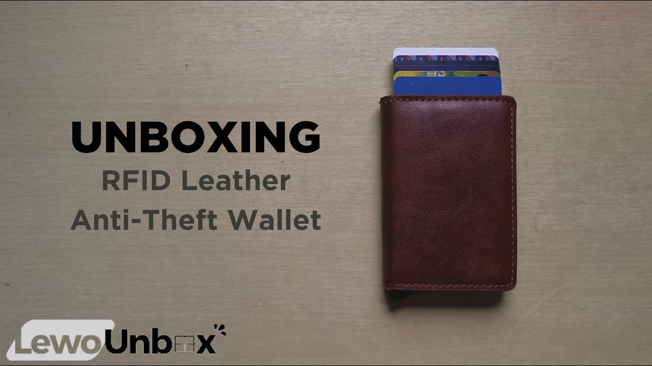 Unboxing Pop-up Card Holder Leather Wallet (RFID Blocking/Anti-Theft)