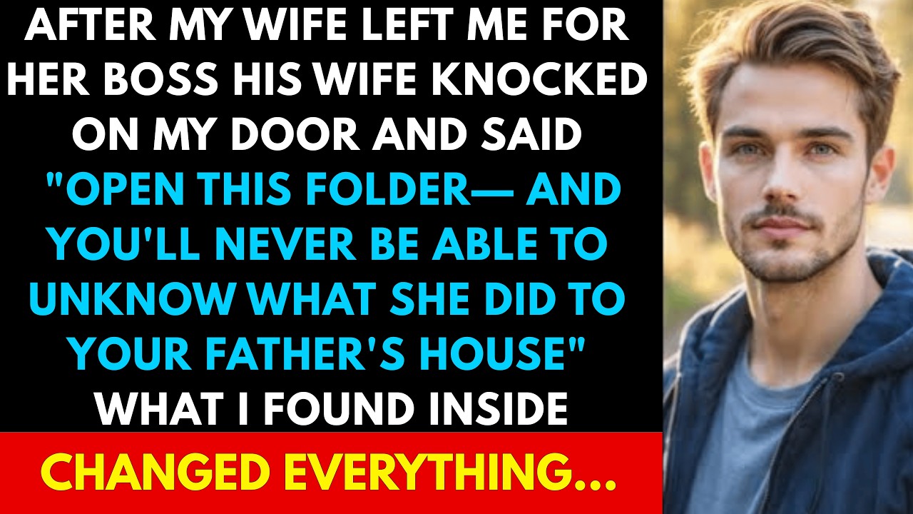 My WIFE Left Me For Her RICH Boss, Then His WIFE Showed Up With A Folder That Exposed Everything ...