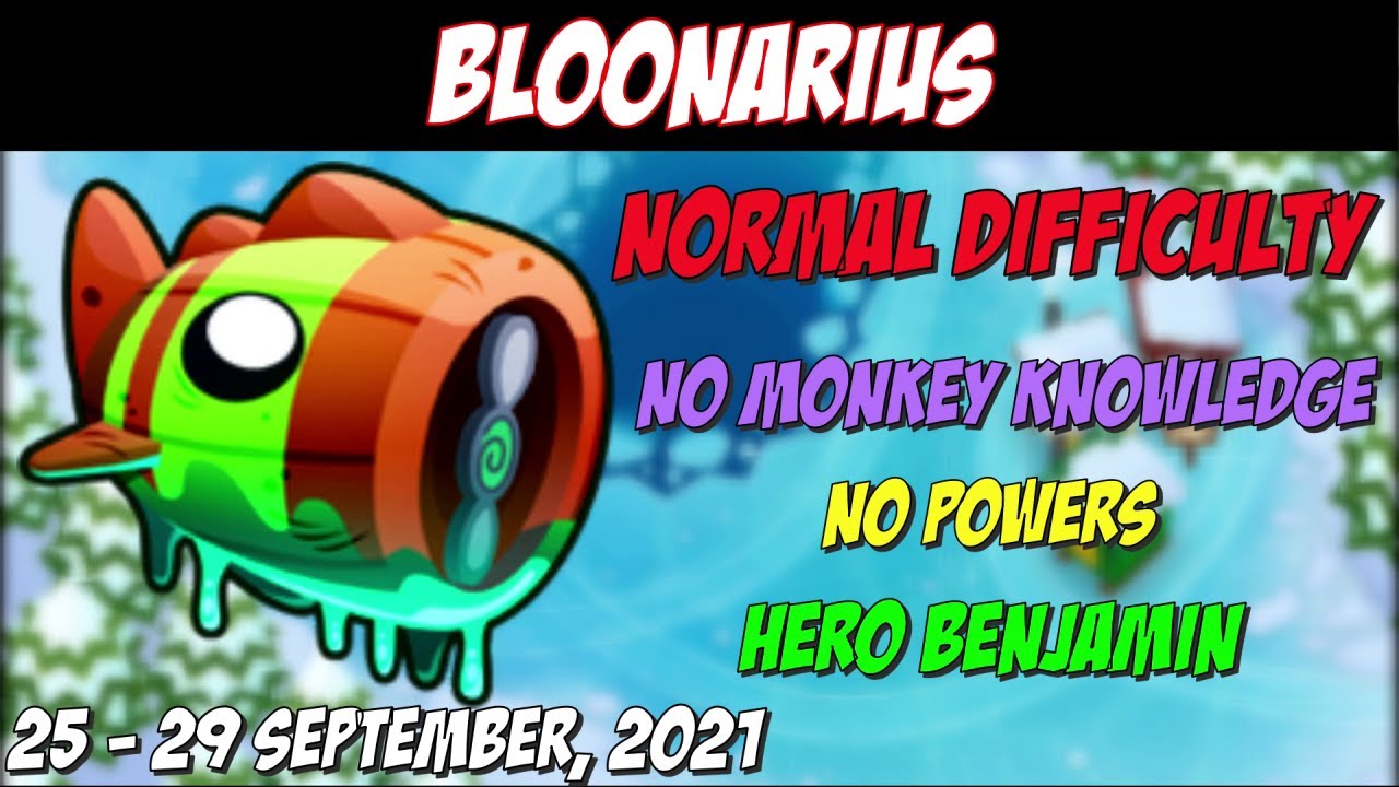 Normal Bloonarius Guide - Skates - No Monkey Knowledge - No Powers (Full Game Play)