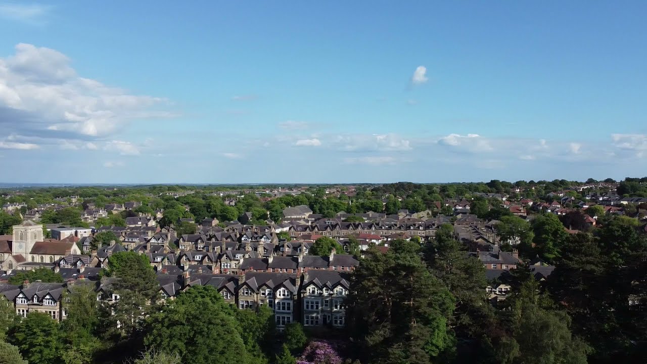 Harrogate from a bird's eye view using Drone DJI Mini SE