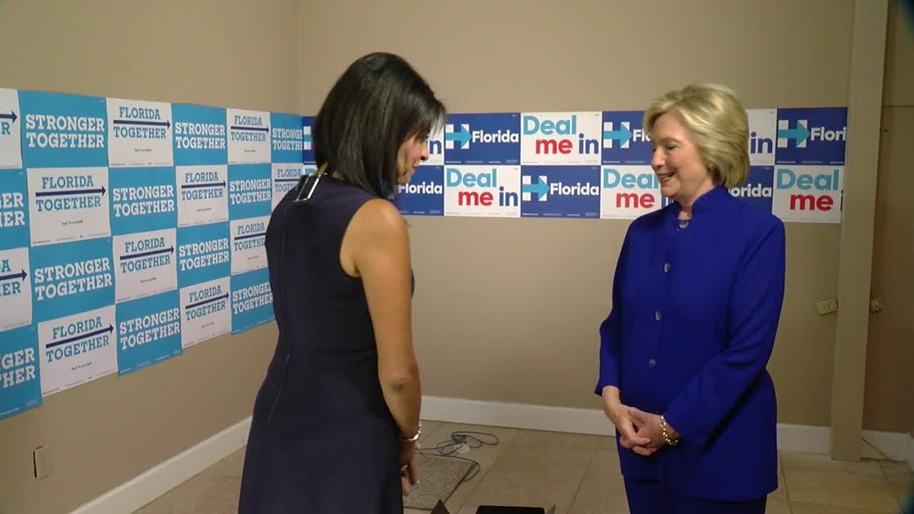EXCLUSIVE: Presidential nominee Hillary Clinton grants one-on-one interview to ABC Action News