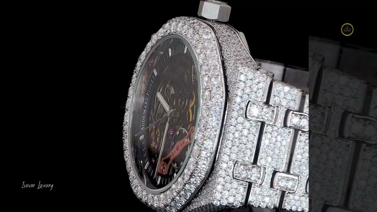 Skeleton Iced Out Luxury Watch Diamond Automatic Timepiece#SkeletonWatch#IcedOutWatch#DiamondWatch