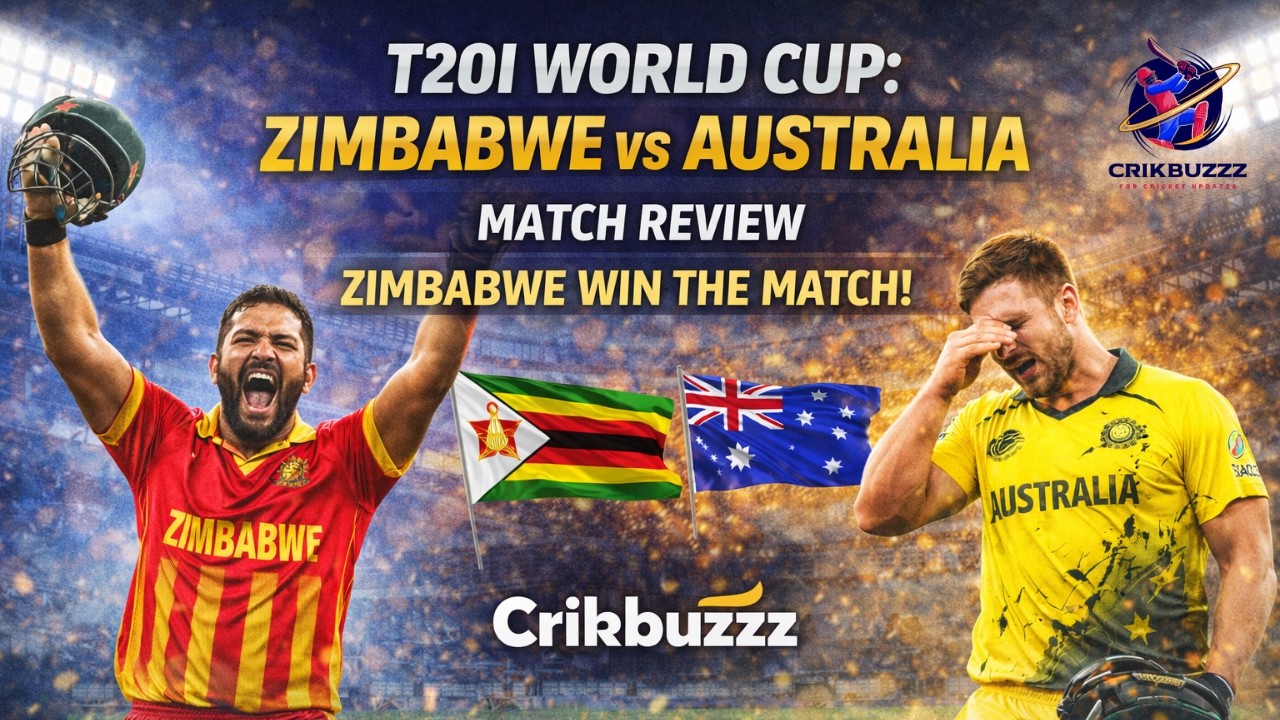 🔴 T20i World Cup: Zimbabwe vs Australia Match Review | Zimbabwe Win By 23 Runs Against Aussie #live